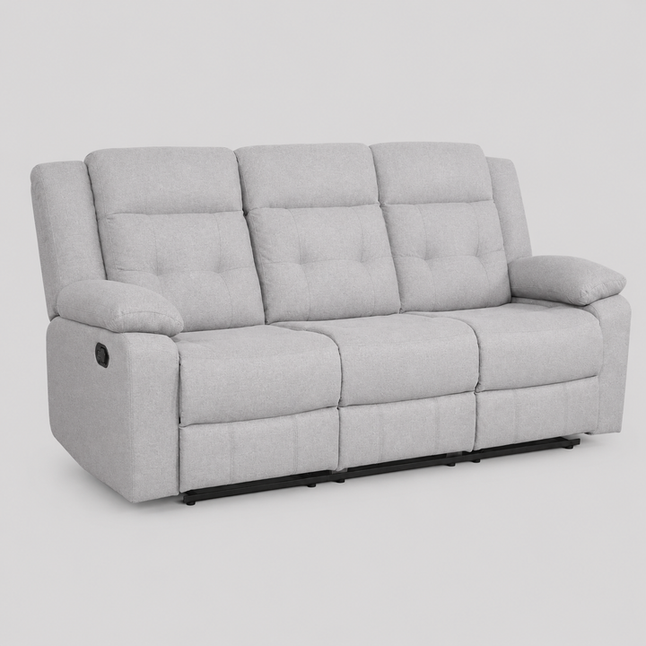 Ivano Recliner Sofa – Smart Comfort with Grey Elegance
