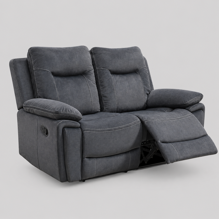 Gravon Recliner Loveseat – Grey Elegance with Everyday Comfort