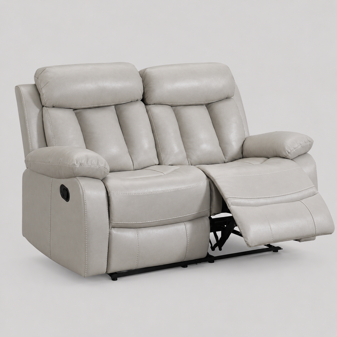 Korex Recliner Loveseat – Timeless Beige Comfort with Lasting Style