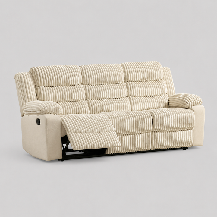 Mavon Recliner Sofa – Timeless Beige Comfort with Elegant Design