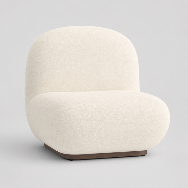 Vega Fabric Upholstered Accent Chair - Ivory | Modern, Stylish, Cozy & Built to Last