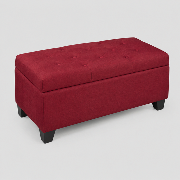 Vossari Tufted Upholstered Storage Ottoman with Hidden Compartment