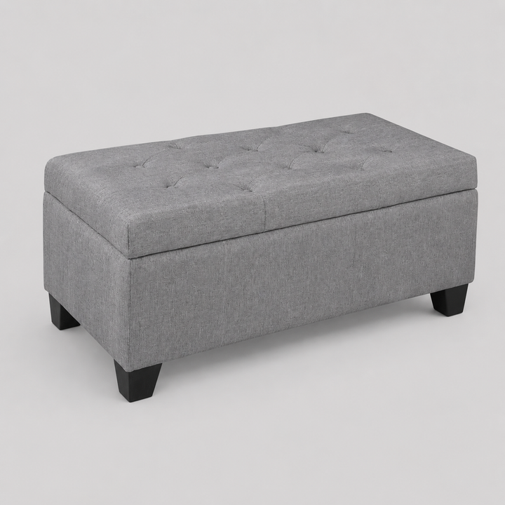 Vossari Tufted Upholstered Storage Ottoman with Hidden Storage