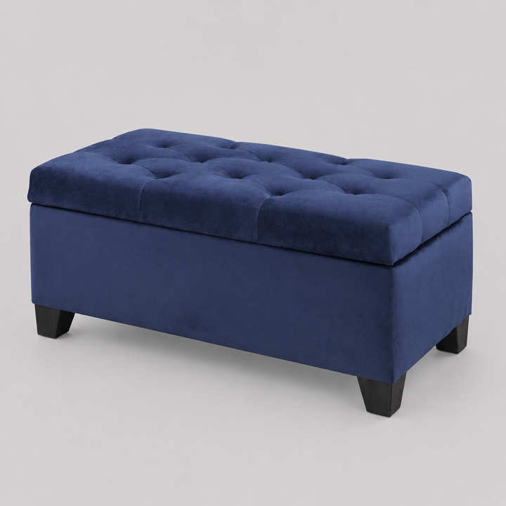 Vossari Tufted Upholstered Storage Ottoman with Hidden Compartment