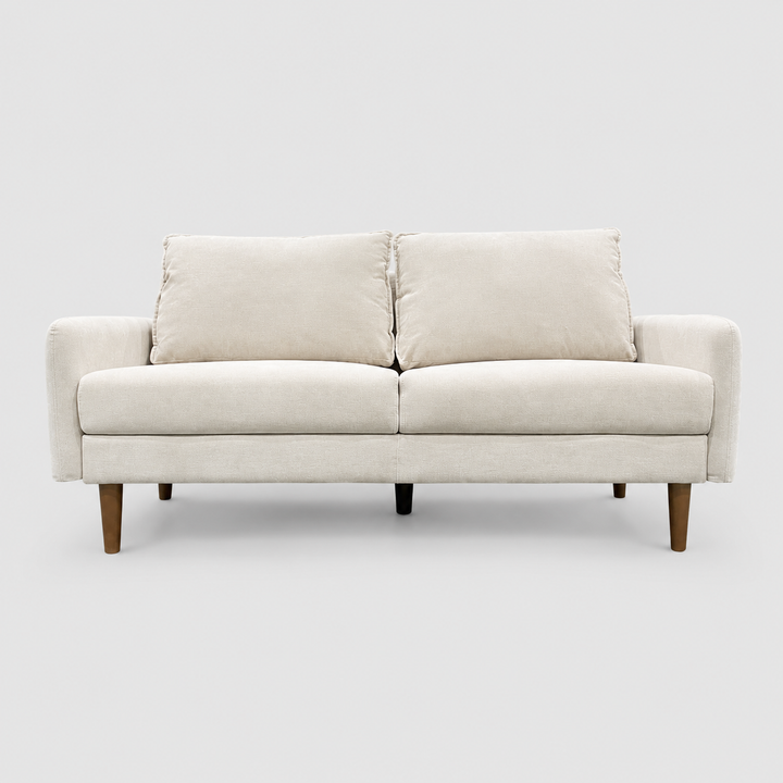 Banton 3-Seater Stationary Sofa In Fabric Upholstery - Beige