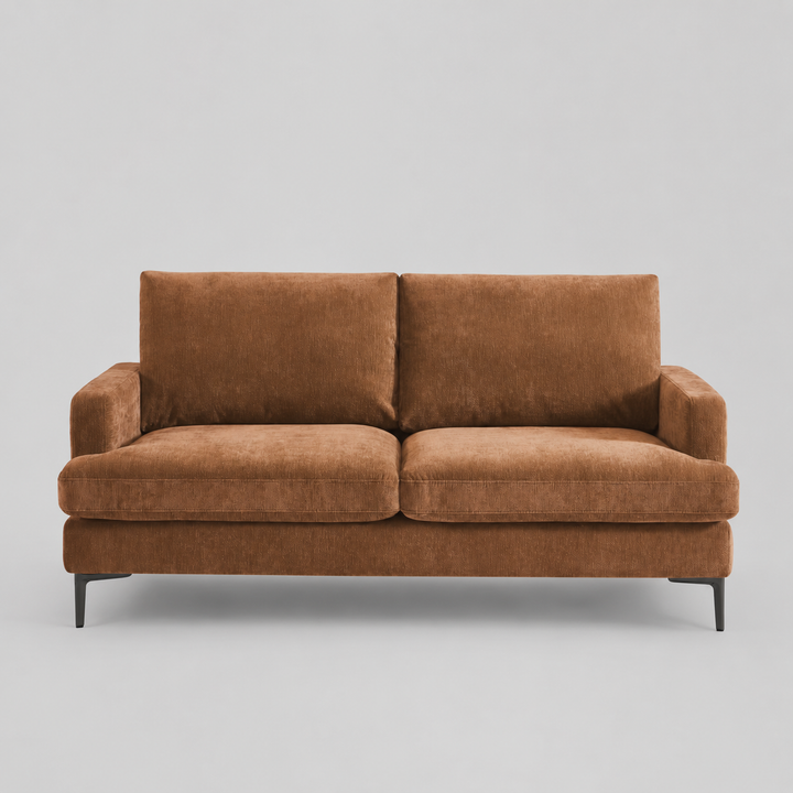 Zenvora Modern Upholstered 3-Seater Sofa with Pocket Spring Cushions, High-Resilience Foam And Metal Legs