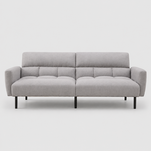 Oceanic Fabric Upholstered Sectional Sofa Bed - Grey | Sleek, Comfortable & Long-Lasting