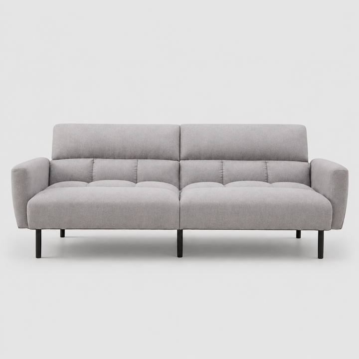 Oceanic Fabric Upholstered Sectional Sofa Bed - Grey | Sleek, Comfortable & Long-Lasting