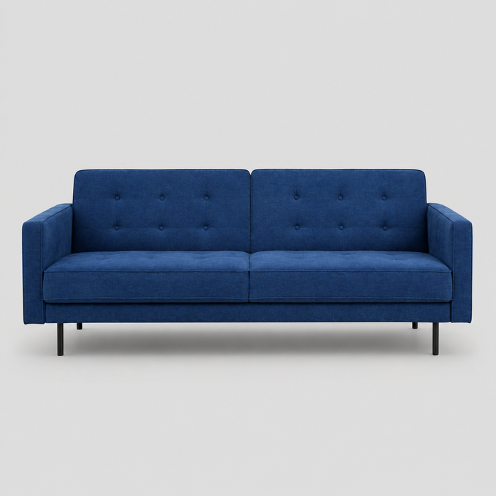 Zenith Fabric Upholstered Sofa Bed - Blue | Simplistic, Stylish, Durable & Comfortable