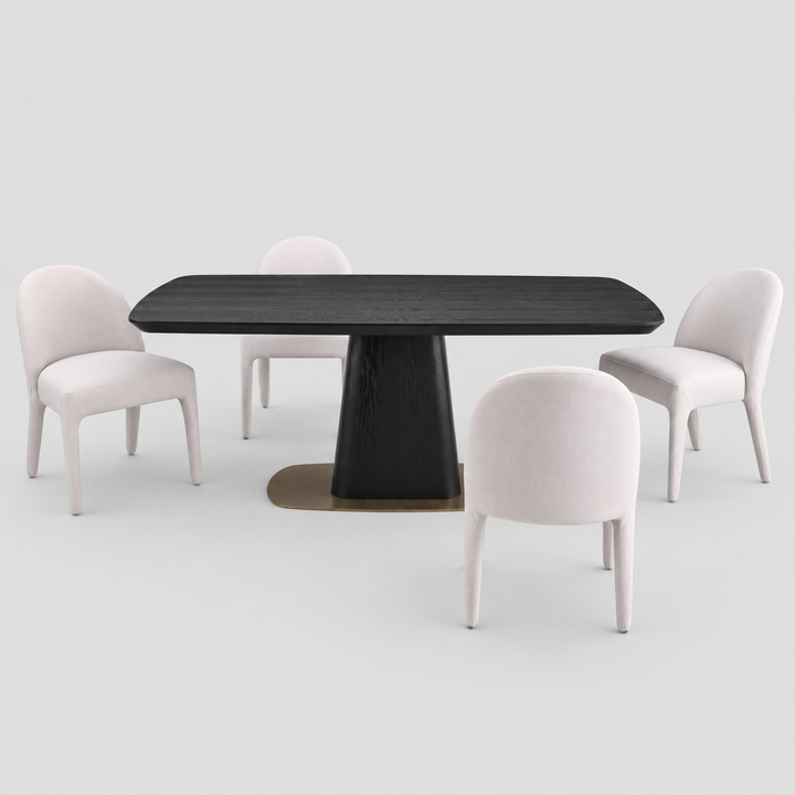 Elaris Contemporary Dining Set – Bold Modern 5-Piece Dining Table Set