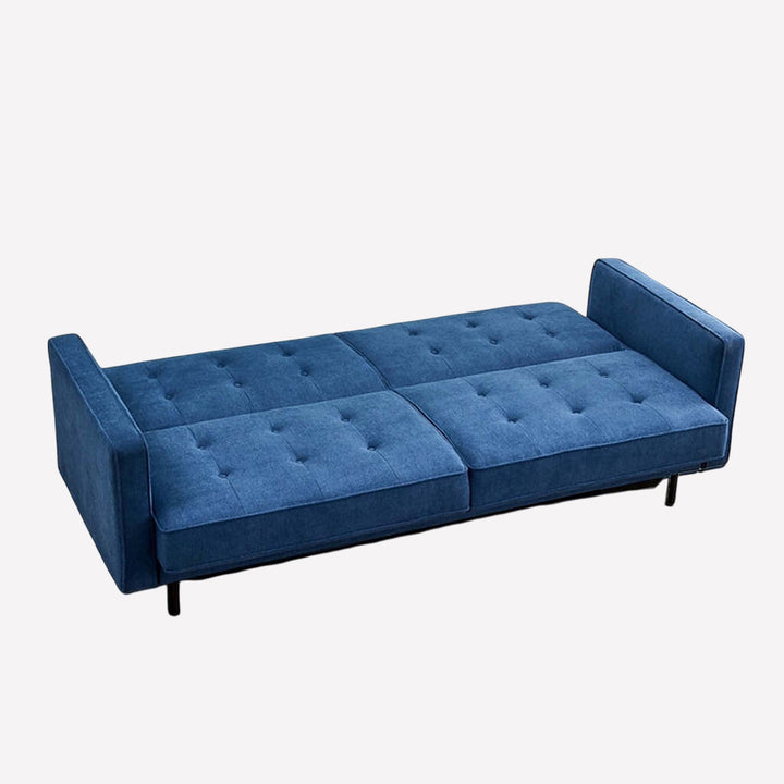 Zenith Fabric Upholstered Sofa Bed - Blue | Simplistic, Stylish, Durable & Comfortable