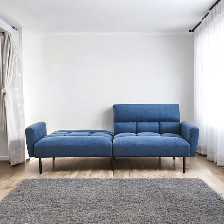 Ariston Fabric Upholstered Sofa Bed - Blue | Timeless, Durable & Comfortable