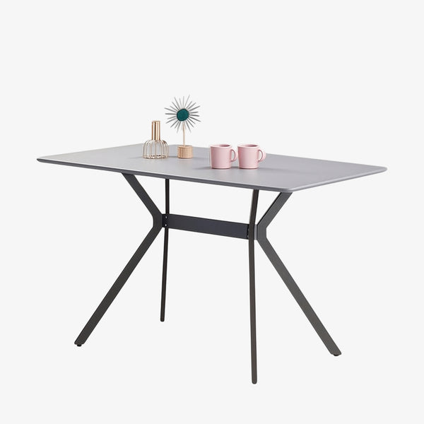 Altair Metallic Dining Table - Grey | Timeless, Durable, Affordable & Scratch Resistant
