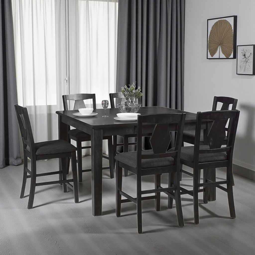 Bloom Wooden Dining Table - Dark Grey | Sleek, Stylish, Durable & Extendable