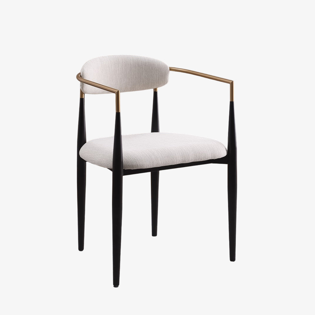 Seren Metallic Dining Chair (Set of 2) - Beige | Modern, Comfortable & Built to Last