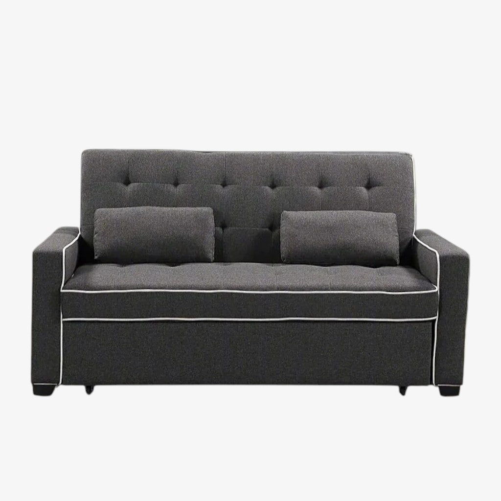 Blaze Fabric Upholstered Sofa Bed - Grey | Simplistic, Stylish, Durable & Comfortable