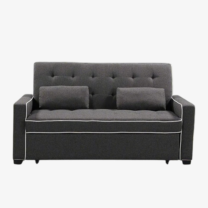 Blaze Fabric Upholstered Sofa Bed - Grey | Simplistic, Stylish, Durable & Comfortable