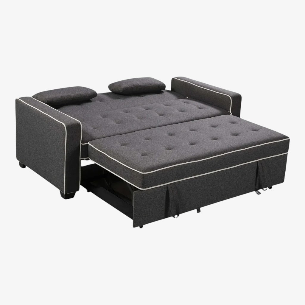 Blaze Fabric Upholstered Sofa Bed - Grey | Simplistic, Stylish, Durable & Comfortable