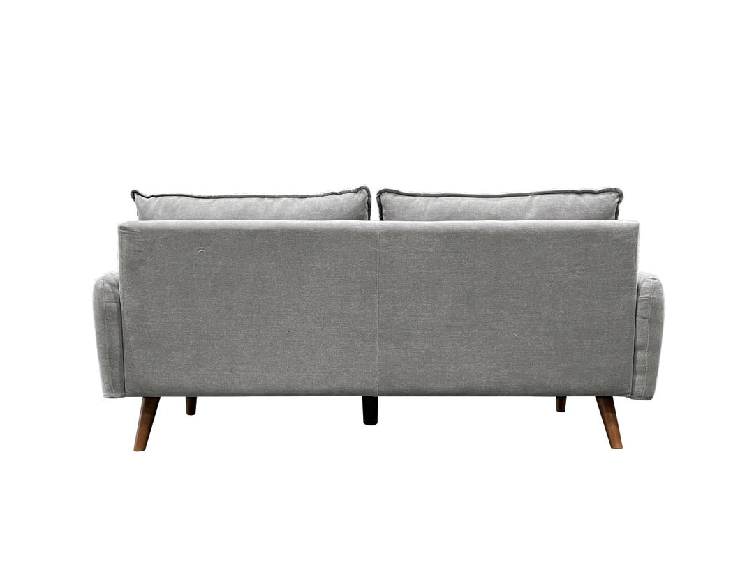 Banton 3-Seater Stationary Sofa In Fabric Upholstery - Dark Grey