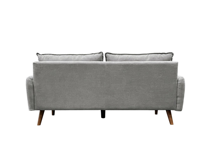 Banton 3-Seater Stationary Sofa In Fabric Upholstery - Dark Grey