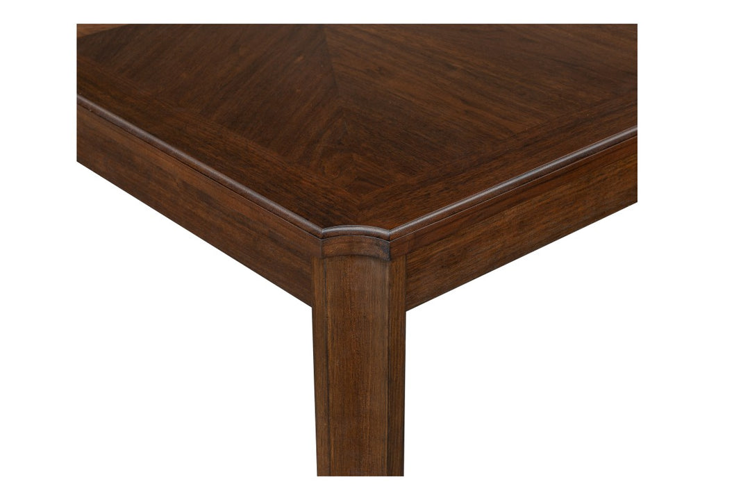 Steven 7-Piece Wooden Dining Table Set With PU Upholstered Chairs - Espresso