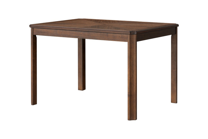 Steven 5-Piece Wooden Dining Table Set With PU Upholstered Chairs - Espresso