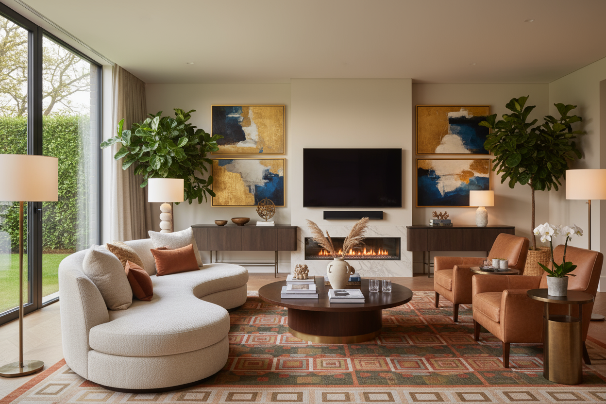 generate premium living room with all essentials for hero image 