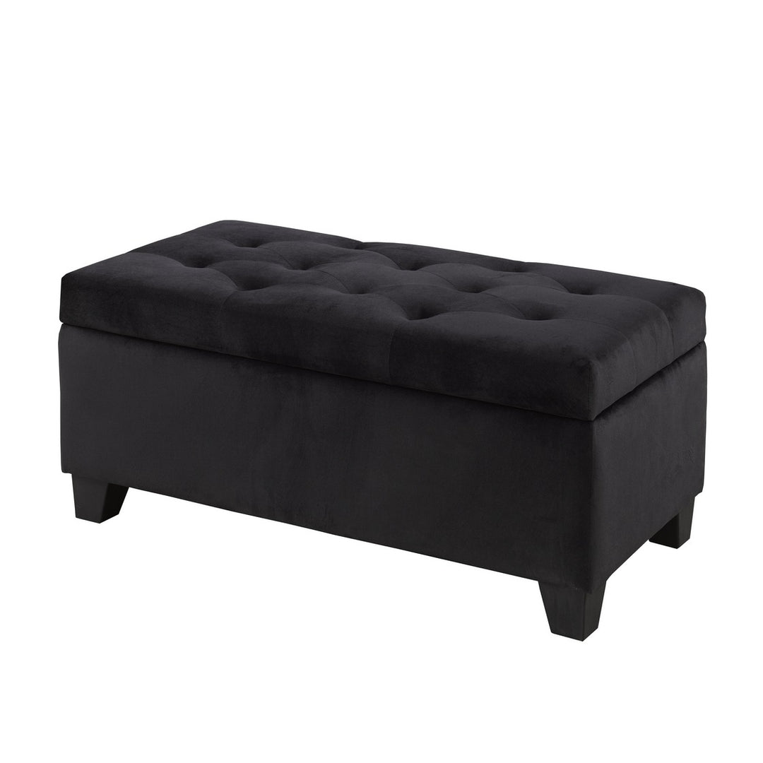 Vossari Upholstered Tufted Storage Ottoman with Hidden Compartment