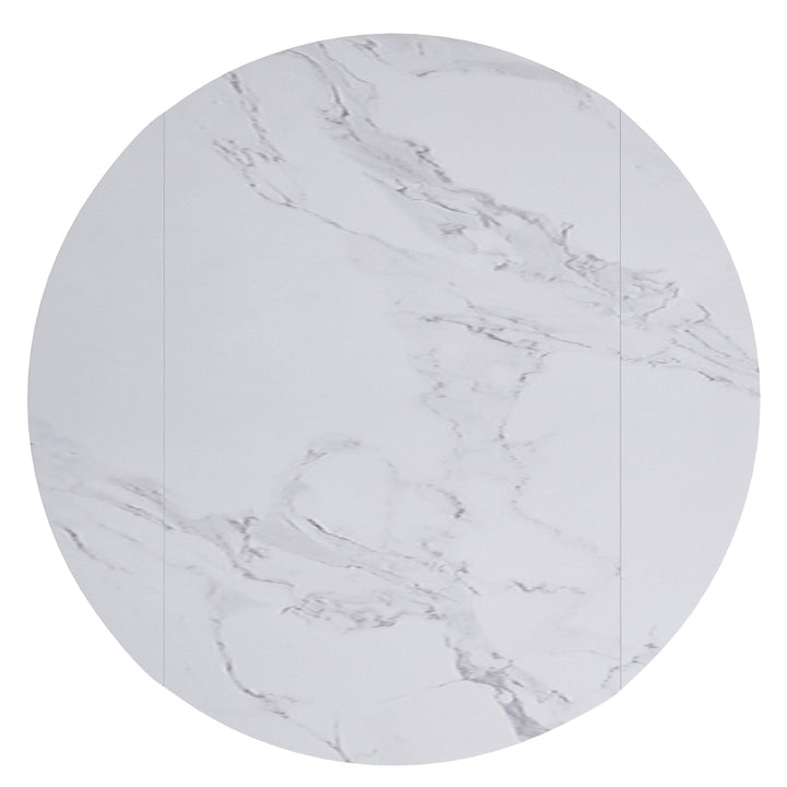 Evana Dining Table With Sintered Stone Top - White/ Black | Timeless, Durable & Extendable