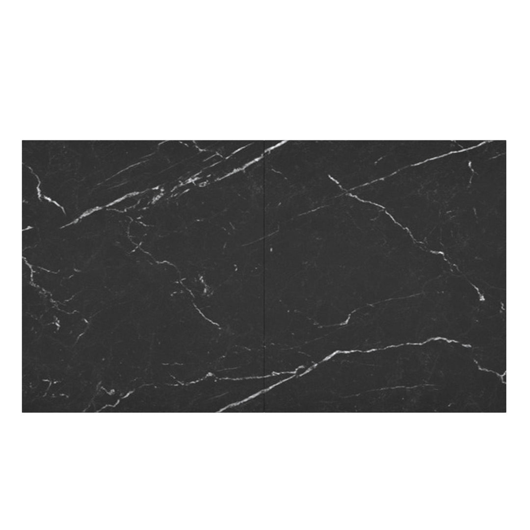 Eldoria Contemporary Extendable Dining Table – Sintered Stone Top with Geometric Pedestal Base