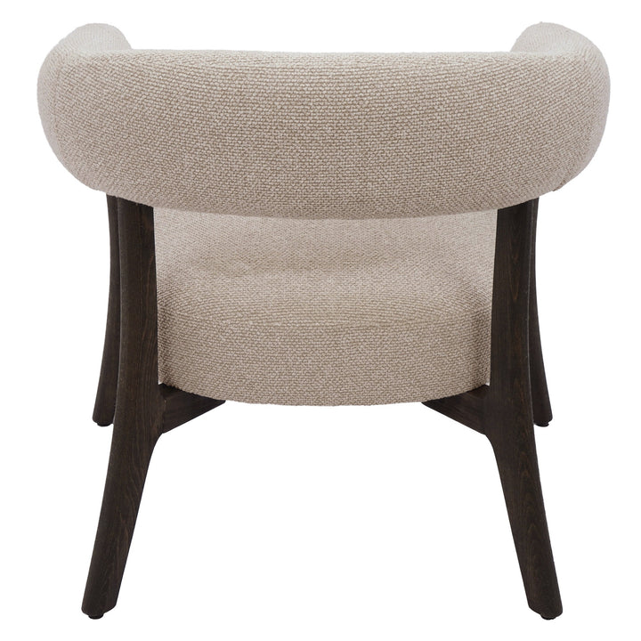 Umberridge Mid-Century Modern Accent Chair with Textured Two-Tone Upholstery And Walnut Finish Wood Frame