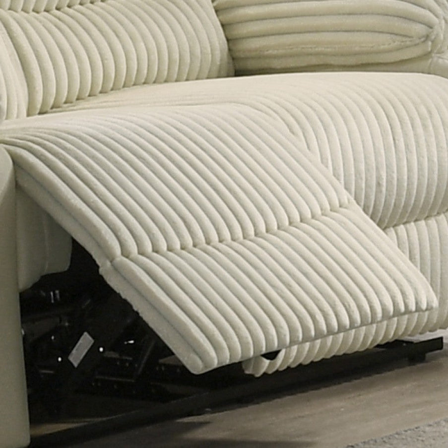 Helixo Recliner Loveseat – Beige Elegance with Classic Comfort