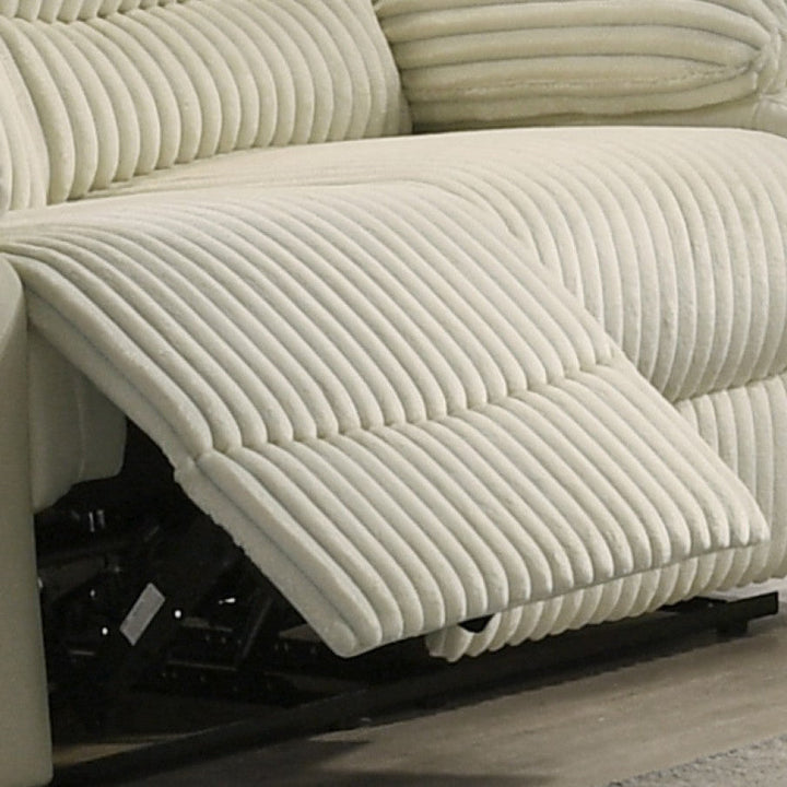 Helixo Recliner Loveseat – Beige Elegance with Classic Comfort