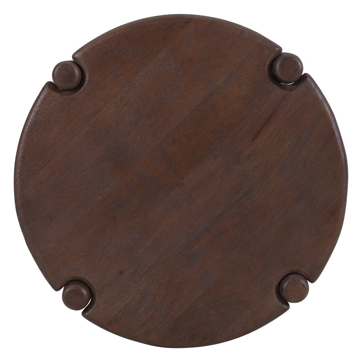 Morvello Mid-Century Modern Solid Mango Wood Accent Table