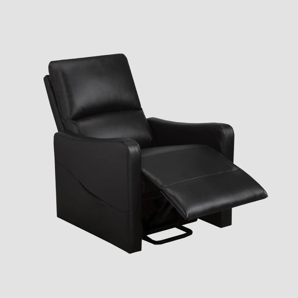 Fusion Recliner Lift Chair | Power Reclining Fabric Chair with Lift Function – Midnight Black