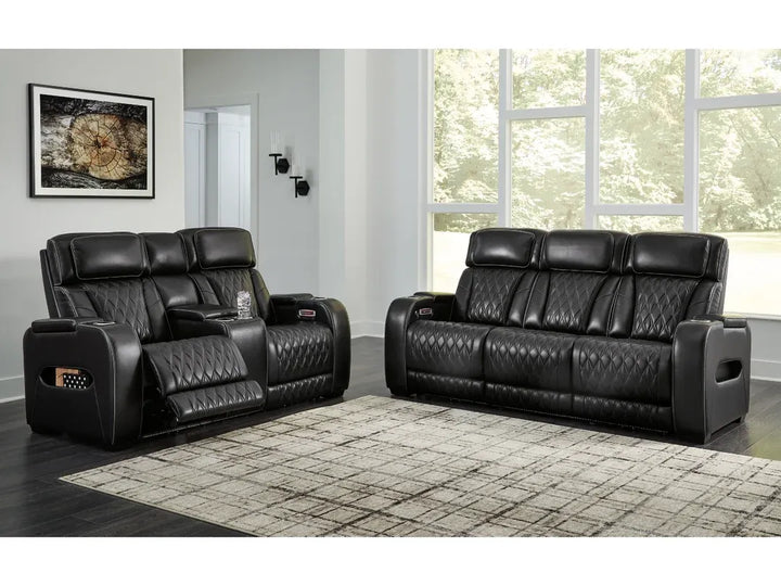 Tivaro Recliner Set – Sleek Black, 3-Piece Power Recliner (Chair + Loveseat + Sofa)