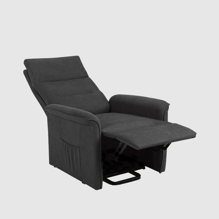 Elysia Recliner Lift Chair | Dark Grey Power Reclining Fabric Chair
