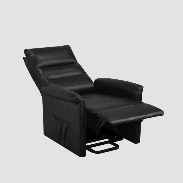 Elysia Recliner Lift Chair | Power Reclining Fabric Chair with Lift Function – Dazzling Black
