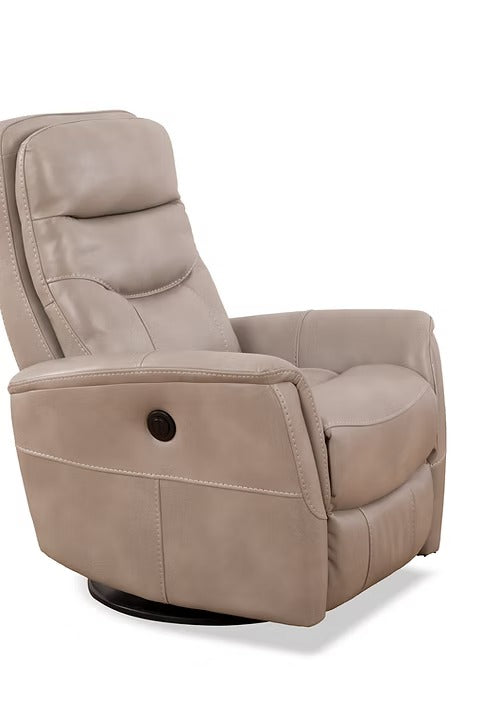 Nivello Power Recliner Chair with Swivel & Glider Function, Zero Wallhugger Design, Soft Black PU Upholstery & High-Density Foam Comfort (Copy)