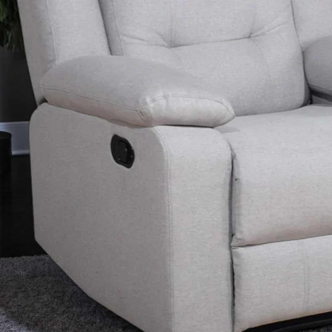 Reclino Recliner Chair with Manual Recline & Glider | Comfortable Fabric Recliner
