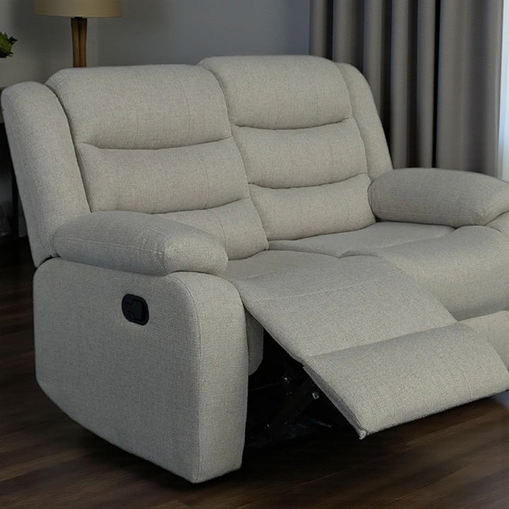 Dioro Recliner Loveseat – Grey Comfort with Modern Charm