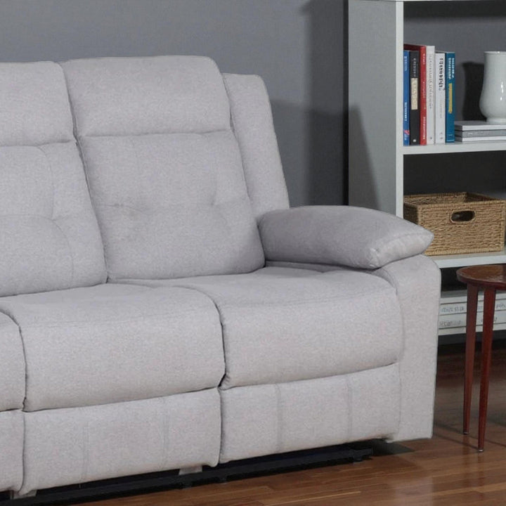 Ivano Recliner Sofa – Smart Comfort with Grey Elegance