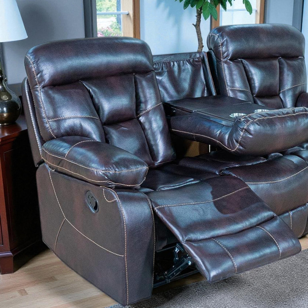 Lazaro Recliner Sofa – Dark Brown Luxury with Everyday Comfort