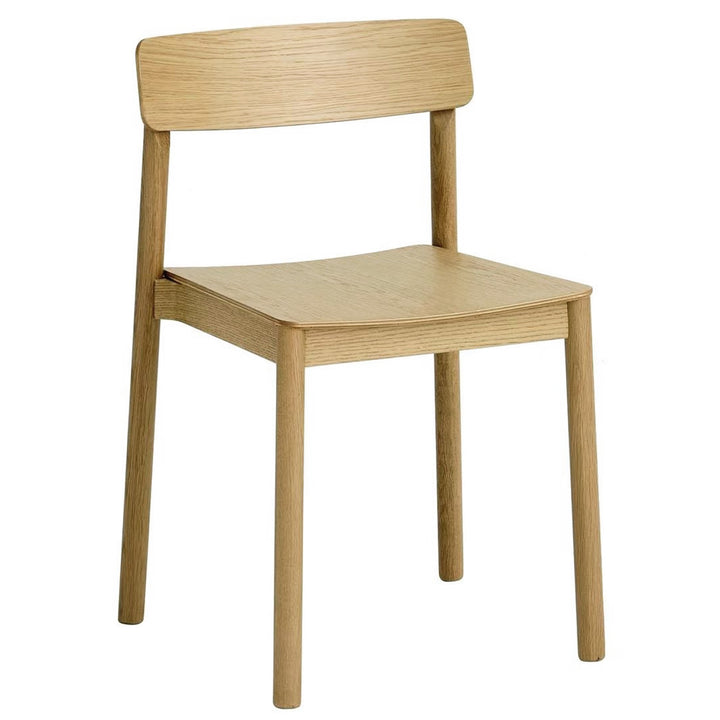 Westmont Modern Round Pedestal Dining Table Set with Travertine Sintered Stone Top And Natural Oak Stackable Chairs