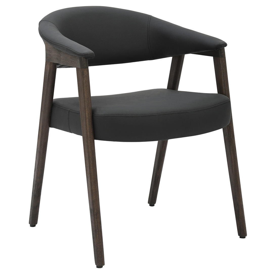 Falvion 7-Piece Mid-Century Modern Dining Set – Solid Mango Wood Table with Upholstered Chairs