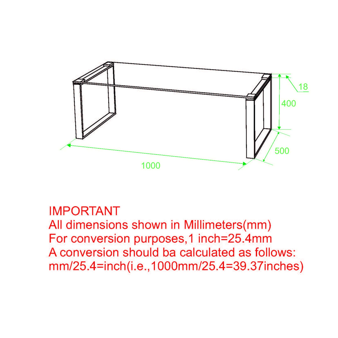 Elsinora Contemporary Coffee Table – 8mm Clear Tempered Glass Top with Stainless Steel Frame (Polished Silver Finish)