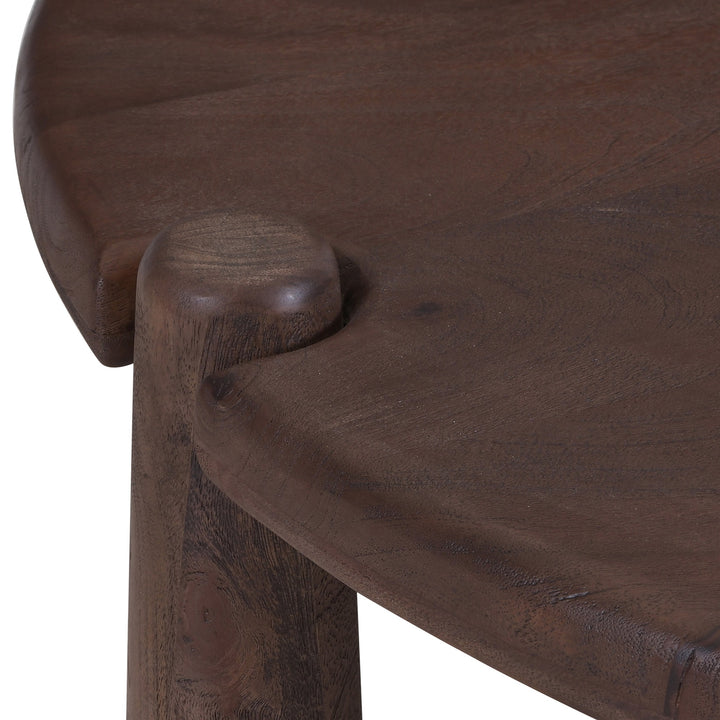 Morvello Mid-Century Modern Solid Mango Wood Coffee Table