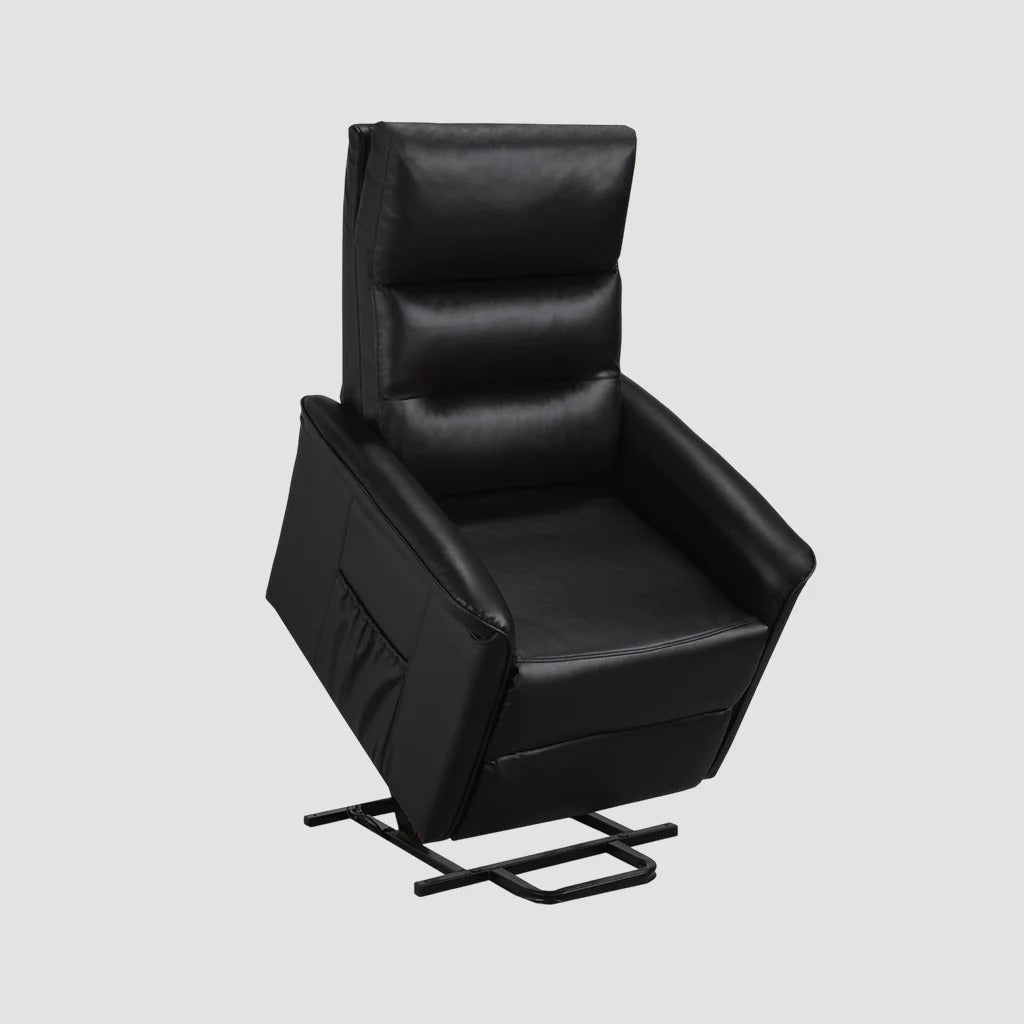 Elysia Recliner Lift Chair | Power Reclining Fabric Chair with Lift Function – Dazzling Black
