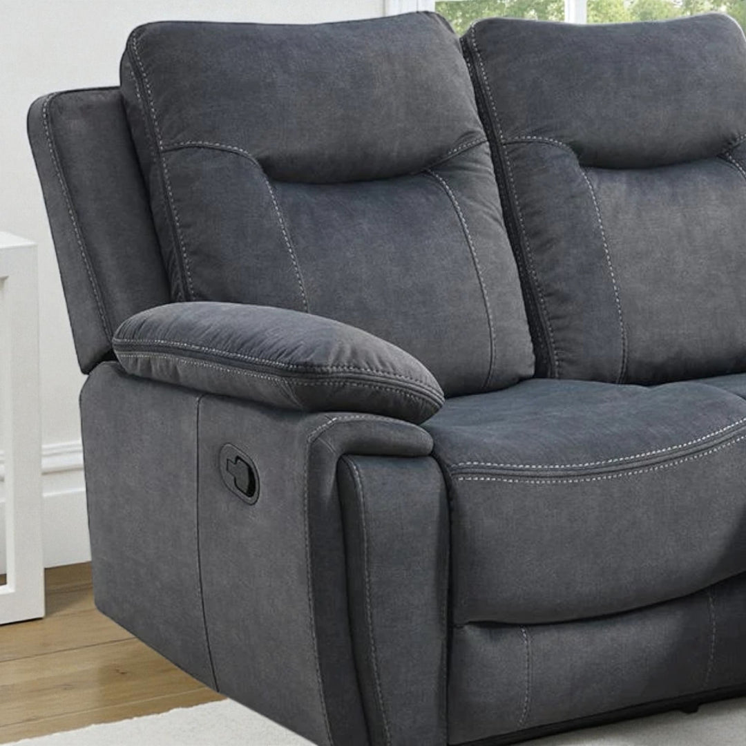 Gravon Recliner Loveseat – Grey Elegance with Everyday Comfort