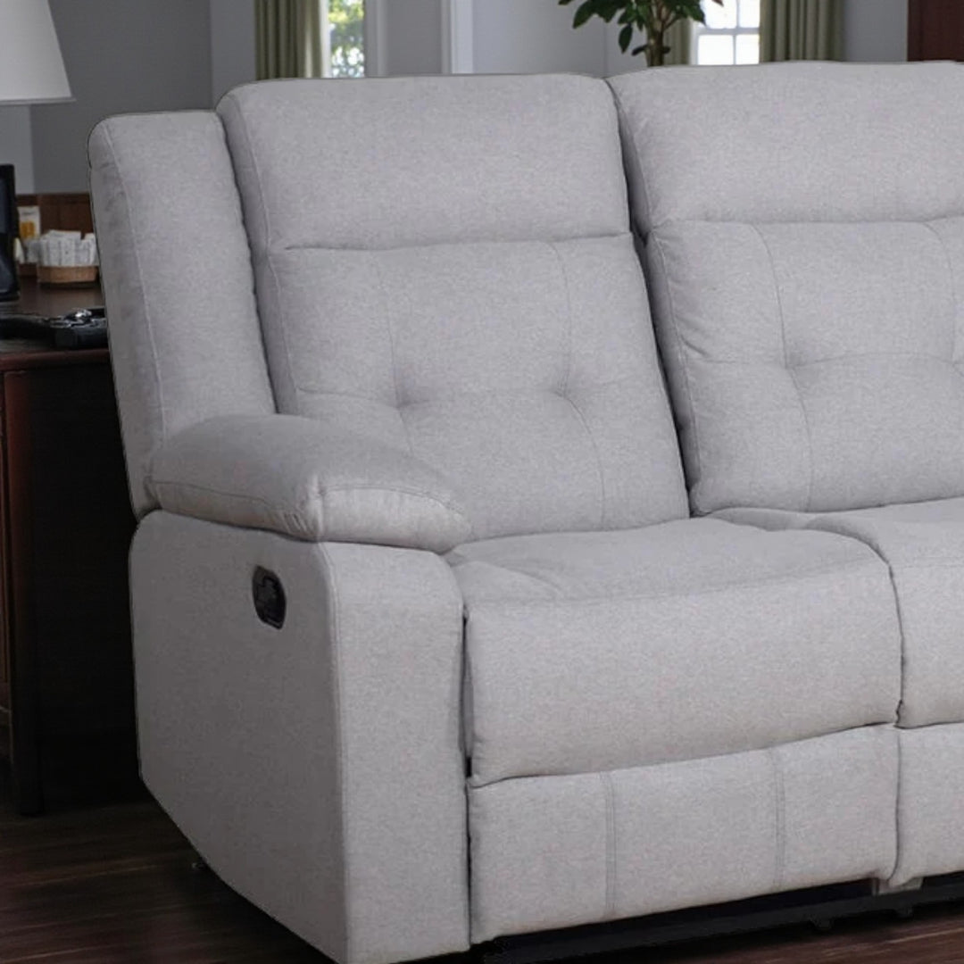 Ivano Recliner Sofa – Smart Comfort with Grey Elegance